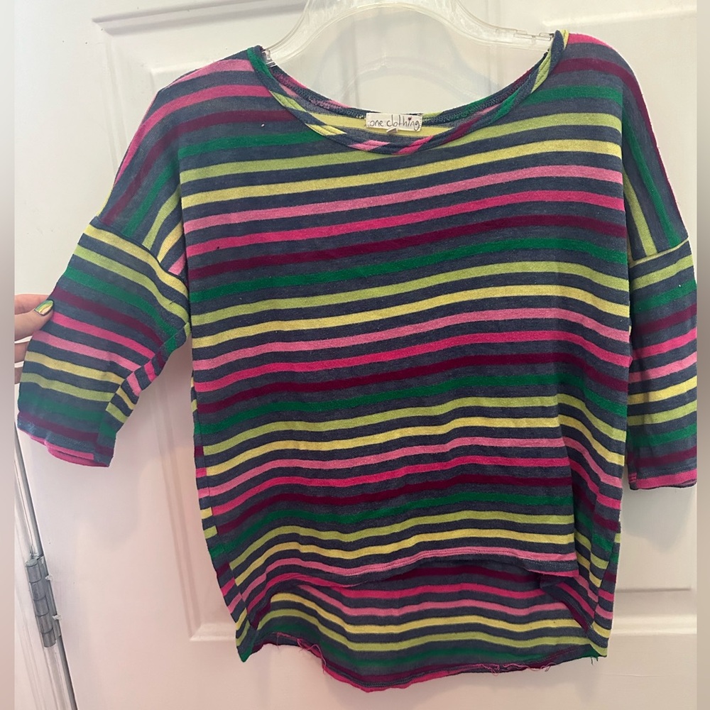 Striped sweater top